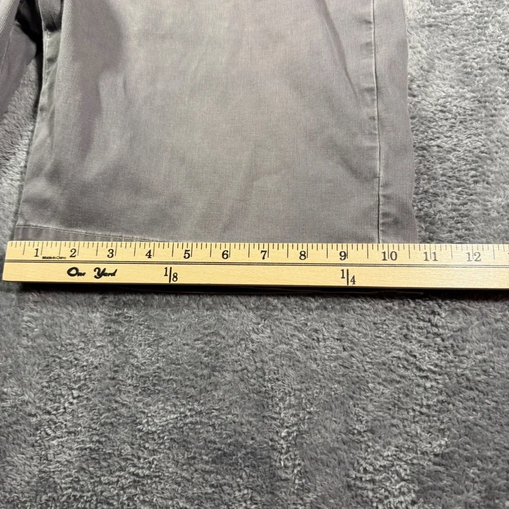 Tommy Bahama Mens‎ Grey Corduroy Chino Shorts Size 35 Flat Front Stretch Casual